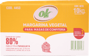 Margarina Vegetal Ok 80% para masas de confitería